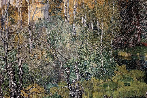 Нескучный сад в 1910-х годах. Картина А.Я.Головина
