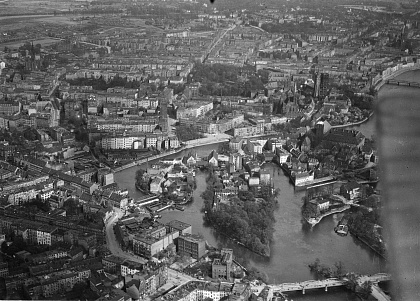 Довоенный вид города с воздуха, 1920 г.