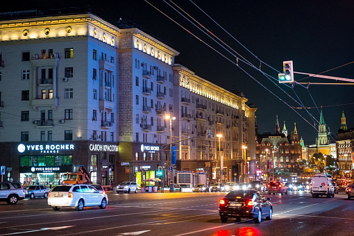 Улицы ночной Москвы