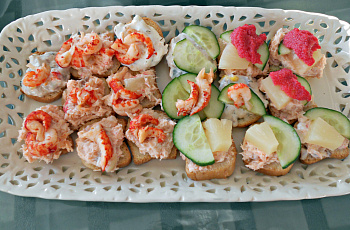Закуски из морепродуктов