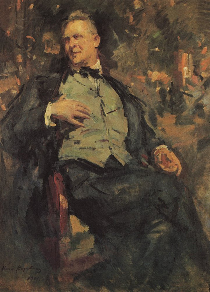 Портрет Шаляпина работы Константина Коровина, 1921 год