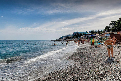 Восточный пляж Алушты