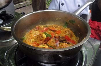 Карри с креветками