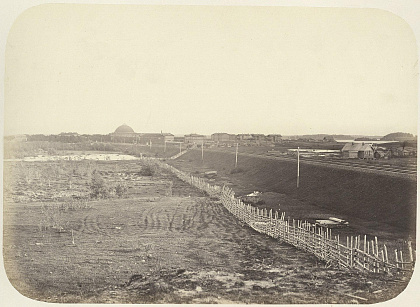 Вид в сторону железнодорожной станции. 1860-е годы