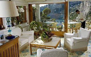 Терраса отеля Villa Brunella на острове Капри