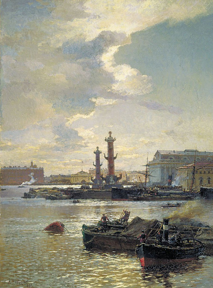 Петербургская биржа (1891). Автор: Александр Беггров