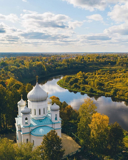 Вид на Волгу и Вознесенский Собор