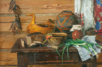 Братина с квасом. Натюрморт 1965 год