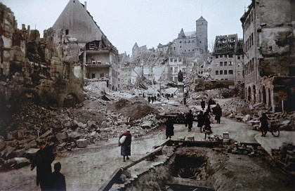 Разбомбленный Нюрнберг, 1945 год