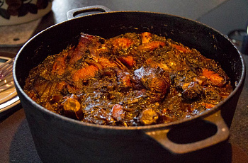 Тушеное мясо оленя