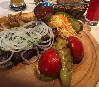 Шашлык в ресторане «Кексгольм»
