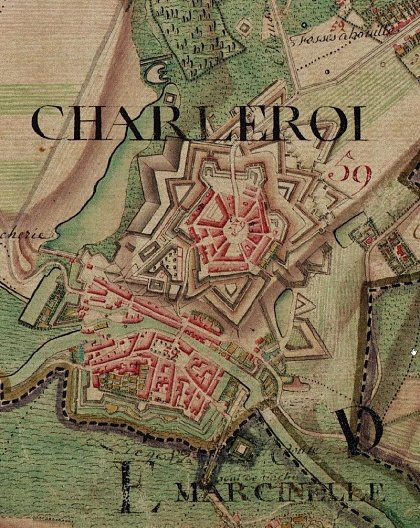 Карта Шарлеруа 1770 года