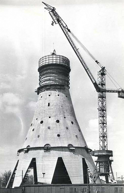 Строительство Останкинской телебашни (1960-е)