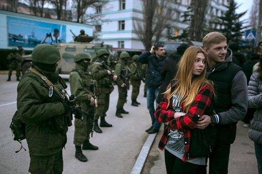 Российские военне в Балаклаве