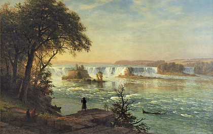 «Сент-Энтони-Фолс», картина Альберта Бирштадта (1880 год)