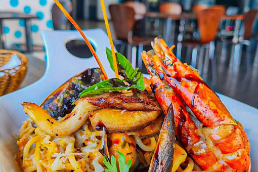 Спагетти с морепродуктами из Sailors Restaurant