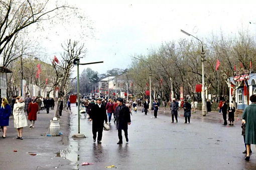 Звенигород во время демонстрации 7 ноября 1973 года