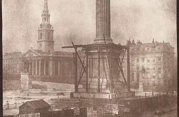 Возведение колонны Нельсона в 1843 году