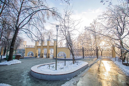 Зима в парке «Швейцария»