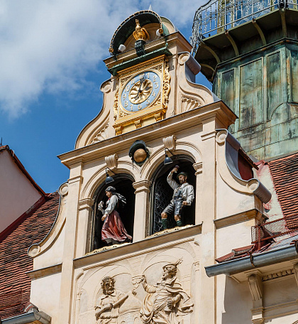 Колокольня на площади Glockenspiel